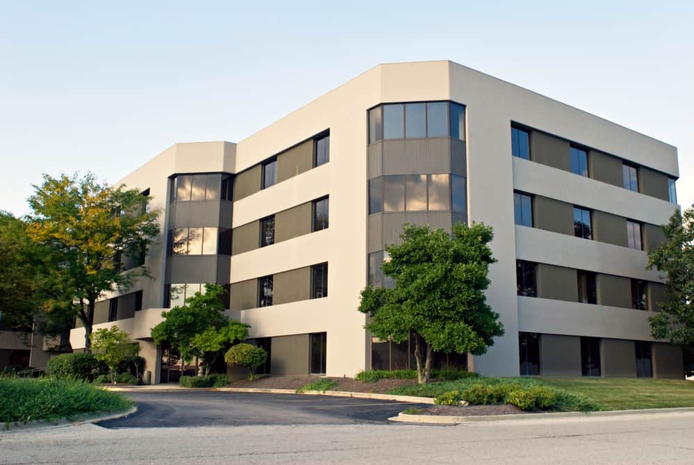 landscaping outside of commercial building