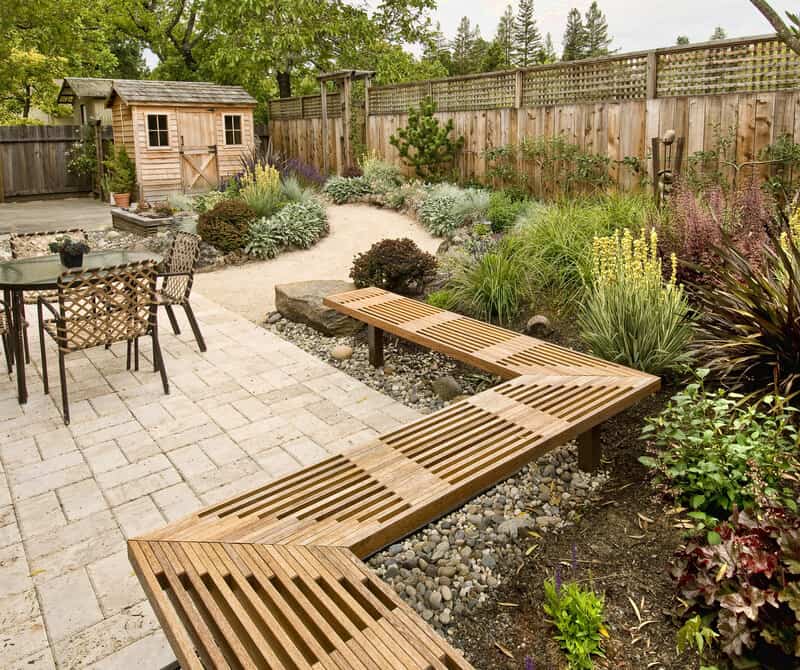 how to make a small backyard feel larger